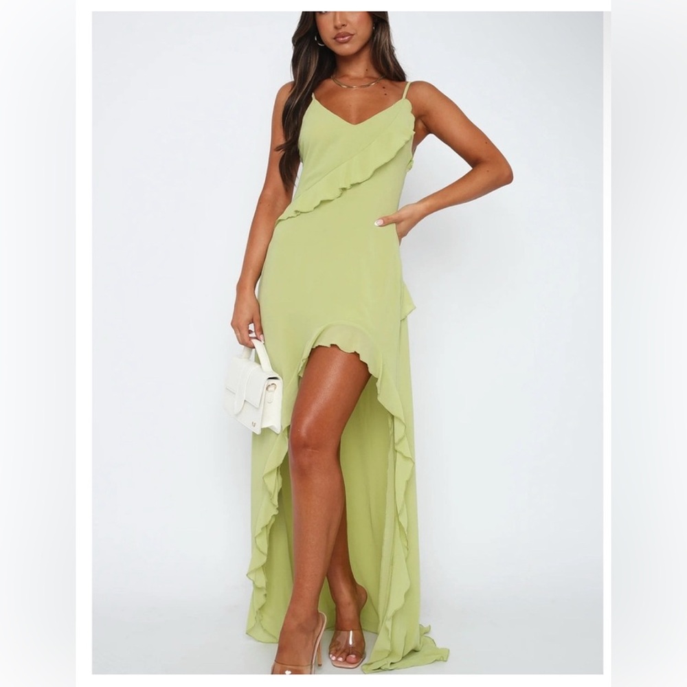 NWT - WHITE FOX - End Of The Road - Summer Ruffle Maxi Dress small